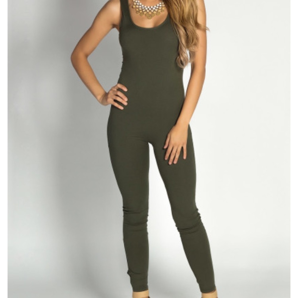 Olive green jumpsuit